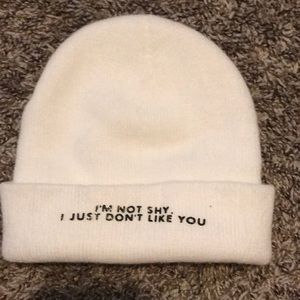 White Beanie